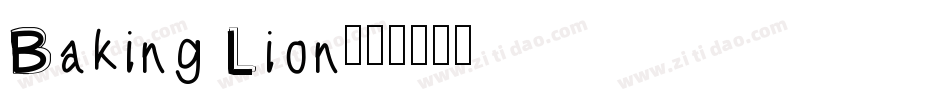 Baking Lion字体转换
